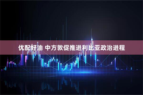优配好油 中方敦促推进利比亚政治进程
