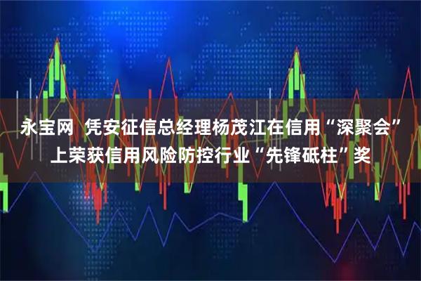 永宝网 凭安征信总经理杨茂江在信用“深聚会”上荣获信用风险防控行业“先锋砥柱”奖