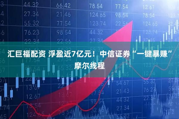 汇巨福配资 浮盈近7亿元!中信证券“一键暴赚”摩尔线程